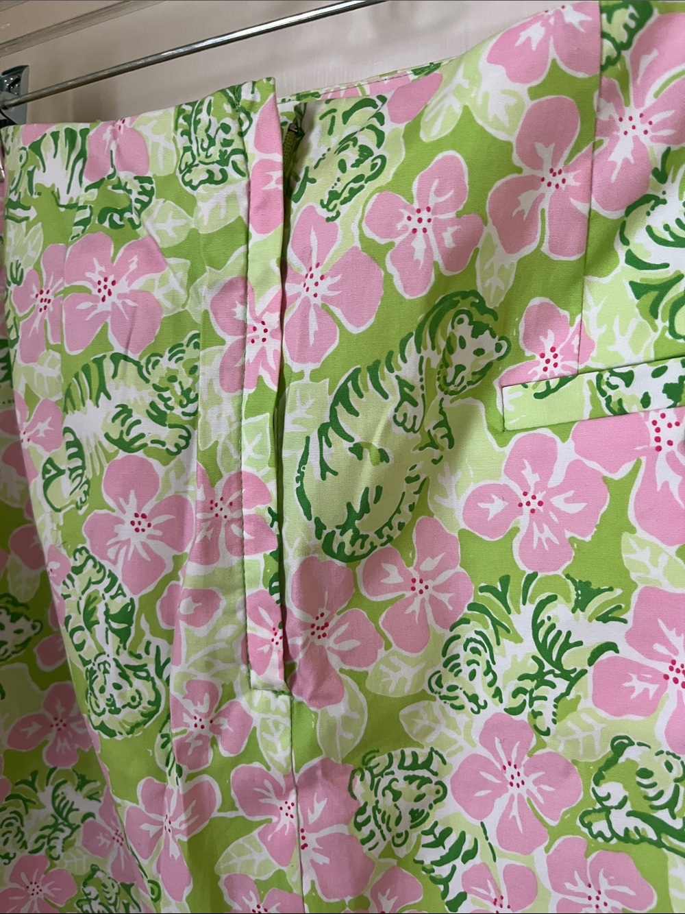 Lilly Pulitzer Skirt Island Pursuit Lime Kimilyn Stretch Size 4  NWT - Picture 7 of 11